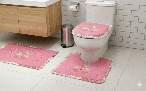 jogos de banheiro Rosa